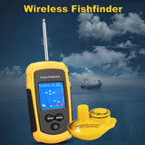 Sonar Fish Finder Boat Depth Fishing Fish Finders Waterproof Handheld Wireless Fishing Finder Transducer Depth Finder NEW