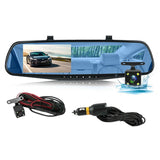Dual Lens Automobile Data HD 1080P 4.3 Inch Car Recorder 170 Degree Wide Angle Auto Video Camera Motion Detection