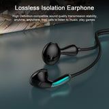 Headphone Blocking High-quality Wired Sports Earphone Sound Noise Canceg Headset for Phones
