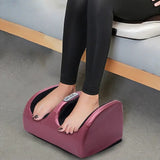 220V Electric Heating Foot Massager Relaxation Kneading Roller Vibrator hine Reflexology Calf Leg Pain Relief Relax