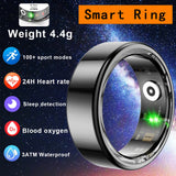 Men Titanium Steel Shell Health Monitoring 3ATM Waterproof 100+ Sport Modes Smartring Women 2024 New Smart Ring Gift