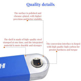 Universal Multitool Compact Offset Extension Wrench Automotive Metal 39cm with Adapters Hand Tool Supplies