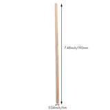 Individually Wrapped Coffee Stir Sticks 7.5Inch- 500 Pack Round End,Eco Friendly Stirrers For Drinks,Natural Wood