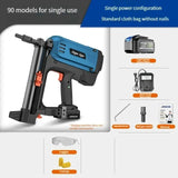 Cordless Gas Nailer for Door and Window Bracket Installation - Pneumatic Nail for Wood Fixing.