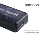 ammoon Electric Guitar Amplifier Amp 1/4 Inch Plug 3.5mm Headphone Jack & Aux In with Heavy Rock Distortion Effect