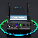 Bluetooth 5.3 Transmitter Receiver 2-In-1 Wireless Audio Adapter for TV/PC/Headphone/KTV/Home Stereo