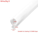 10M Plastic Steel Door Window Sealing Strip Silicon Rubber Door Window Seal Draft Stopper Hollow Bulb Barb Tubular Gasket O Type