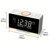 1pc DAB & FM Radio Alarm Clock With 40 Presets, Bluetooth,Dual Alarm,Sleep Timer,Dimmer Control, USB Charger And Earphone Jack ITOMA 728-UK