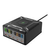 260W High Power Laptop & Cell Phone Charger - Fast QC3.0 PD3.1 Multi-Port Charging, Wireless Charging. UK Plug.