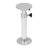 Adjustable Table Pedestal Leg RV Table Stand Aluminium Alloy Polishing Surface High Stability for Balcony for Camper for Boat