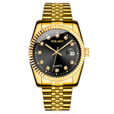 Fashion Diamond Men's Steel Strap Watch