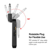 MD-5G Wireless 5.8G Guitar System Rechargeable Audio Transmitter and Receiver ISM Band for Electric Bass Guitars Amplifier