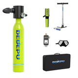 DEDEPU Scuba Equipment Underwater Diving Cyder Iator 0.5L Outdoor Oxygen Tank