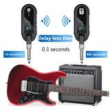 M02 UHF Wireless System Transmitter and Receiver for Guitar Vio Bass Piano Keyboard Instrument Electric Drum