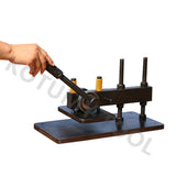 Manual Cutting Die Punching Leather Blanking hine Plastic Rubber Cloth Sample Punch Press