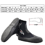 5MM Neoprene Scuba Diving Boots Water Vulcanization Winter Cold Proof High Upper Warm Fins Spearfishing Swimming Shoes
