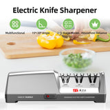 TAIDEA TG2302 Electric Knife Sharpener - 15 and 20 Degrees, 3-Stage System, Stainless Steel for Kitchen Knives