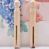 Wood Clothes Pins Pegs Old School 50 Count Round Clothespins Weather Resistant Dolls Traditional Peg