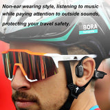 Bluetooth 5.0 Bone Conduction Headset Smart Touch Headphone with Mic Protective Hearing Earphone IP55 Waterproof Headphones