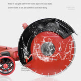 6800W hydroelectric concrete 130MM cutting + diamond saw blade multi-functional wall hine electric grooving