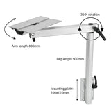Caravan Accessories Aluminum Alloy Table Leg Movable Rotatable and Height Adjustable For Camper RV Motorhome