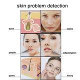 NEW 50X/200X HD Digital Microscope Hair Follicle Detector Scalp Diagnostic Machine 5 Inch Rechargeable LCD Skin Analysis Scanner