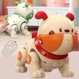 AI Intelligent Voice Dog Touch Sensing Recording And Repeating Remote Control Machine Dog Early Education Puzzle Electric Toys