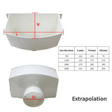 PVC square rainwater hopper for pipe Downpipe drainage system drain adapter rain water collector accessories 1PC