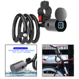 Fingerprint Bike Lock Bluetooth Connection IP65 Waterproof USB Rechargable