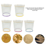 5pcs 1 Gallon Filter Bubble Bag Kit Set Micron Drawstring Extraction Bags