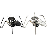 3300W Stainless Steel Camping Stove - Firepower, Burners Adjustable, Portable Spider Furnace for Outdoor Tourist Cooker