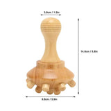 Scratcher Wooden Octopus Head Neck Back Massage Roller Scalp Relaxation Body Massager Relax