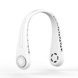 Summer Coog Leafless Hanging Neck Fan Bladeless Ventilator USB Rechargeable Neckband Fans Air Cooler