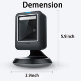 Barcode scanner all-round desktop automatic sensing data matrix supermarket usb barcode reader 1D 2D QR code