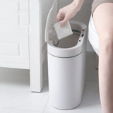 Smart Sensor Trash Can Automatic Garbage Buckets 8L Waterproof For Household Bathroom Kitchen Toilet Household Cleaning Tool