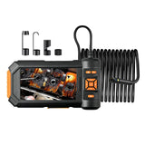 Premium HD 1080P Endoscope with 5'' LCD Screen - 8 Adjustable LEDs, Bracket & Dual-Lens Inspection Camera
