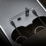 Top-Intelligent Docking Station Tesla 27W Charger USB Shunt Hub For 3 2021 2022 Model Y Central Control Splitter