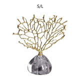 Lucky Tree Figurine - Simple Tabletop Ornament for Office & Home