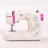 jukky jk1212 home mini portable domestic sewing household motor clothes making botton hine a coudre mesin jahit