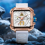 Luxury Watches for Men  Brand ONOLA Unique Square Design Fashion Quartz Sports Tape Watch Men Waterproof Relogio Masculino