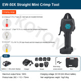 Portable Rechargeable Pliers Cold Pressing Tool Pre Insulated Tube Type Bare Terminal Crimping