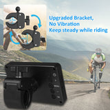 Bicycle Handlebar Mirror & Rear Camera - 4.3" Monitor, 1080P, Rechargeable, Color Night Vision, 150° Wide Angle
