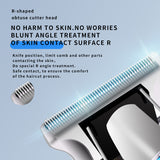 New Style Mini Non-Slip Body Hair Trimmer Kemei Km-2297 Usb Charge Lcd Portable Hair Clipper Bald