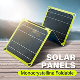 30W/40W 5V Portable Solar Panel Battery Phone Charger Foldable Small Emergency ETFE Panels for USB A C Power Bank