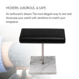 White Marble Base Watch Sier Metalrod Belt Props Bracelet Display Jewelry Lengthen Placement Stand