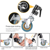 Professional Pro 3 Wheels Multi-function Studio Heavy Lighting Century C Stand Special Wheel Photography Accessories