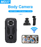 MD37 Wifi Mini Camera IR-CUT Night Vision DVR Miniature Camcorder Pocket Police Body Cam PIR Bike Cameras Sports DV Webcam