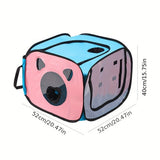 Foldable Dog Dryer with Large Space Pet Box - Suitable for Cats and Dogs, Free Your Hands at Home