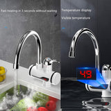 1pc Electric Faucet Instant Heating Electric Heating Water Heater Hot Water Faucet Kitchen Precious Water Hot And Cold Dual Use