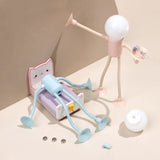 Changeable Shape Funny Sportsman Night Light Button Battery Desk Versatile Mini Lamp Creative Ornament Vacuum Adsorption